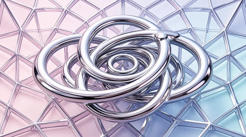 Polished Metallic Spiral Art