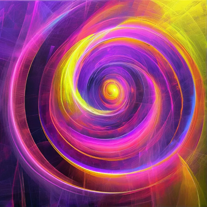 Vibrant Spiral Vortex