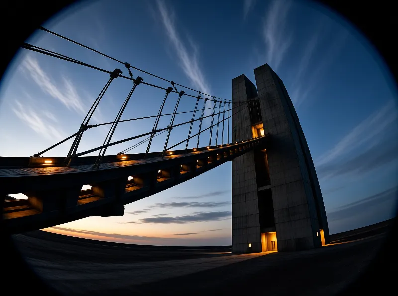 Twilight Suspension Bridge