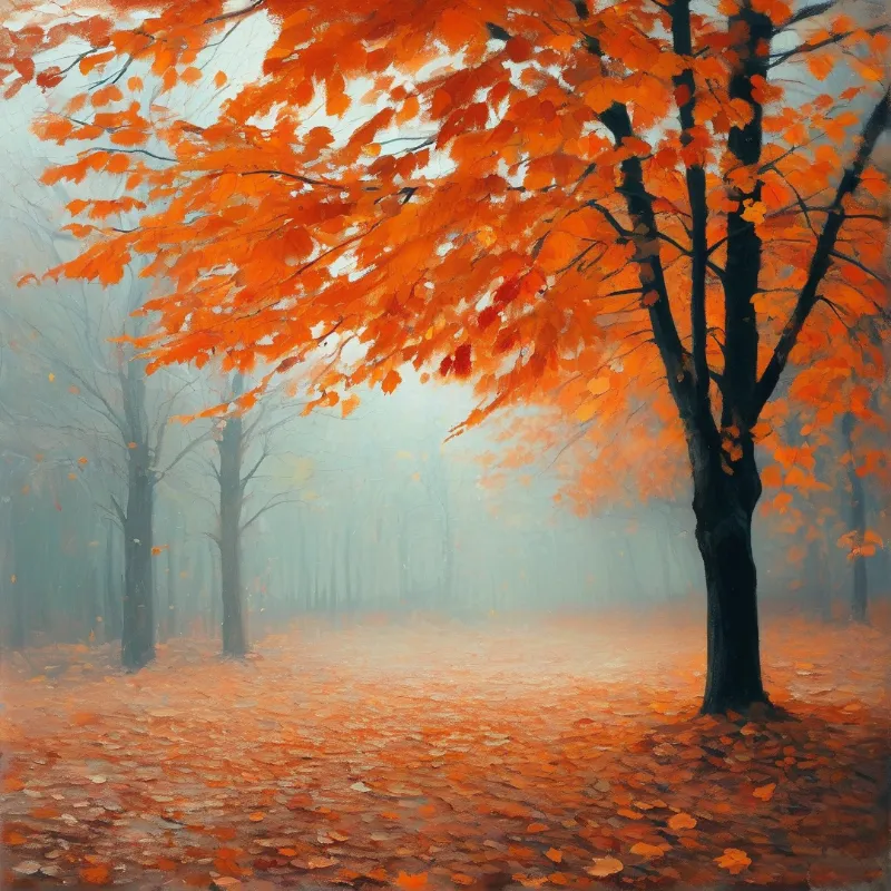 Autumn Forest Scene