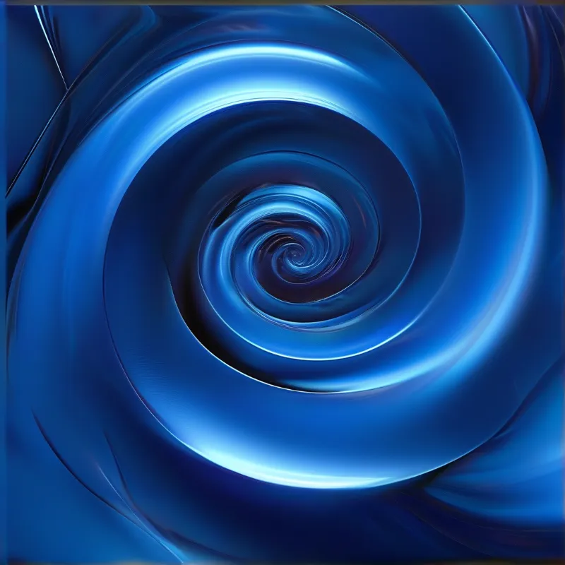 Blue Swirling Vortex