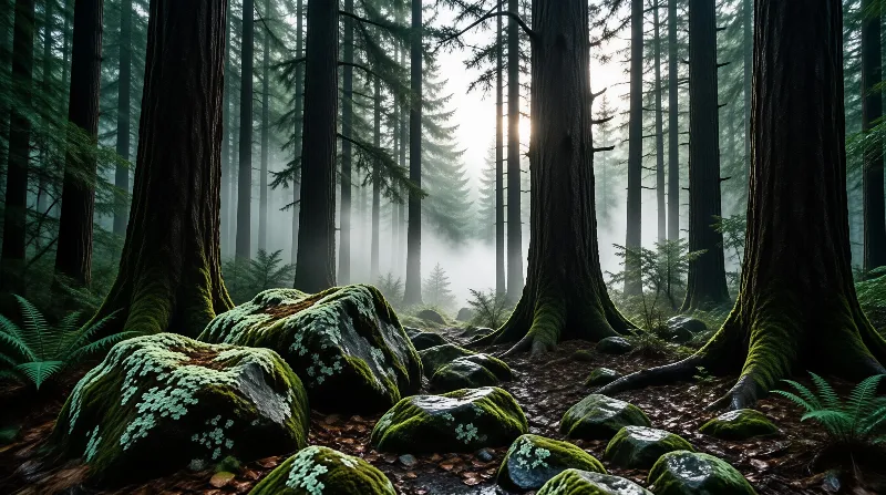 Misty Ancient Forest