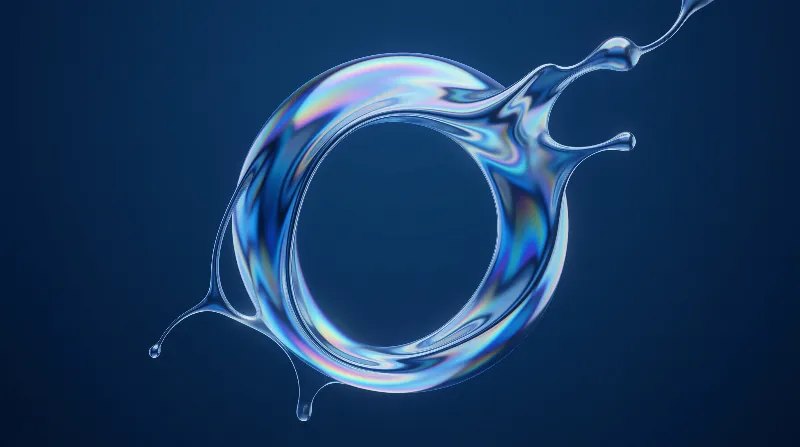 Iridescent Liquid Ring