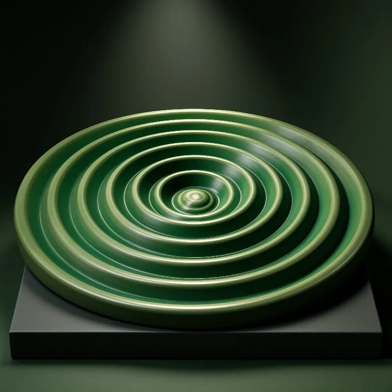 Green Spiral Bowl