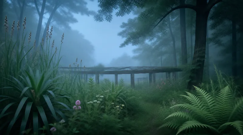 Misty Forest Walkway