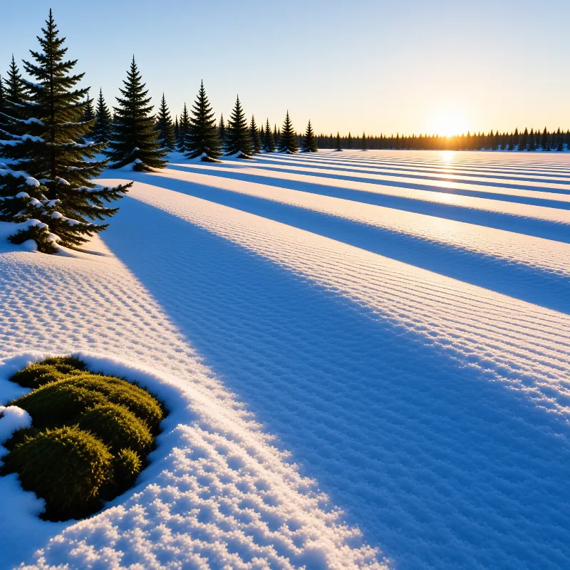 Winter Sunrise Landscape