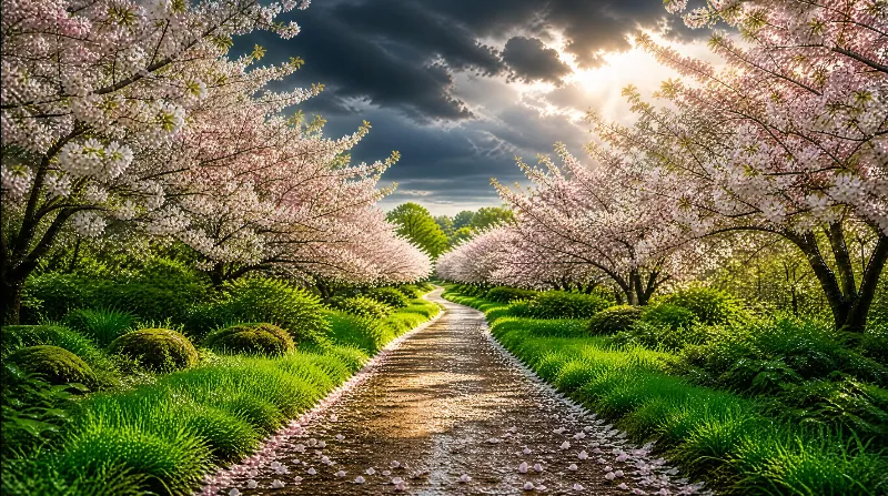 Cherry Blossom Pathway