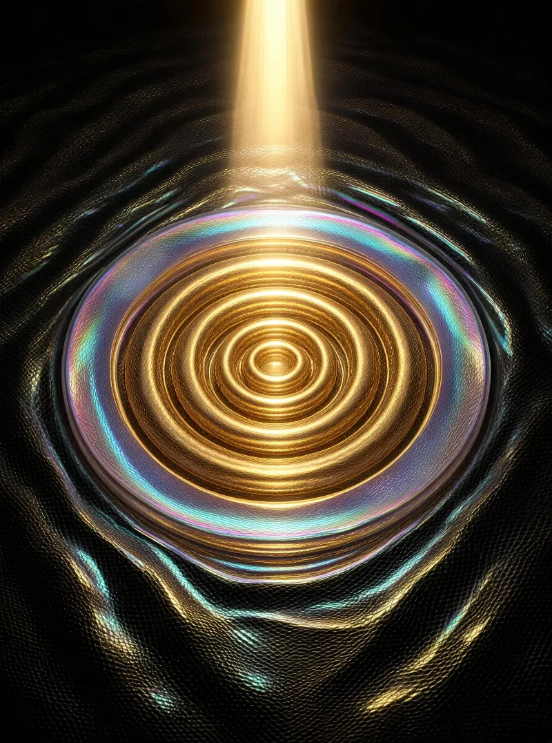 Glowing Golden Vortex