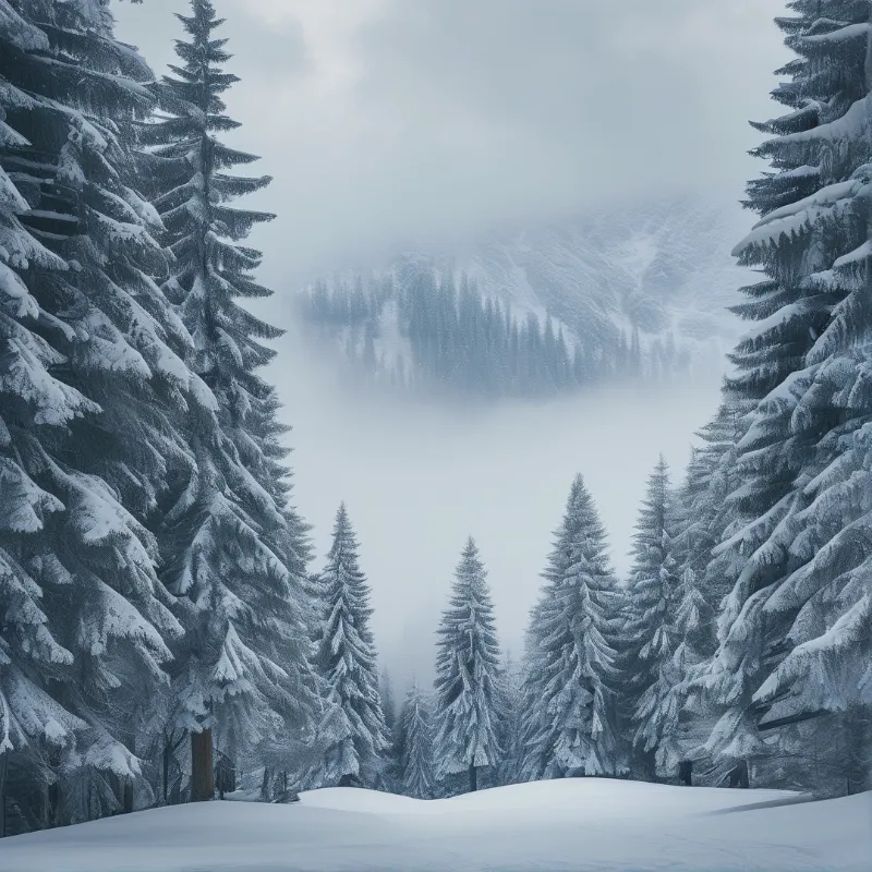 Snowy Forest Landscape