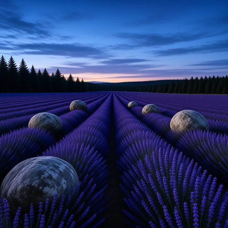Twilight Lavender and Spheres
