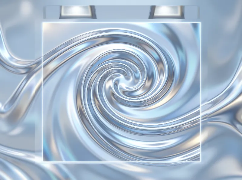 Metallic Spiral Pattern