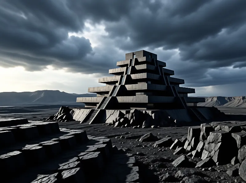 Futuristic Stepped Pyramid