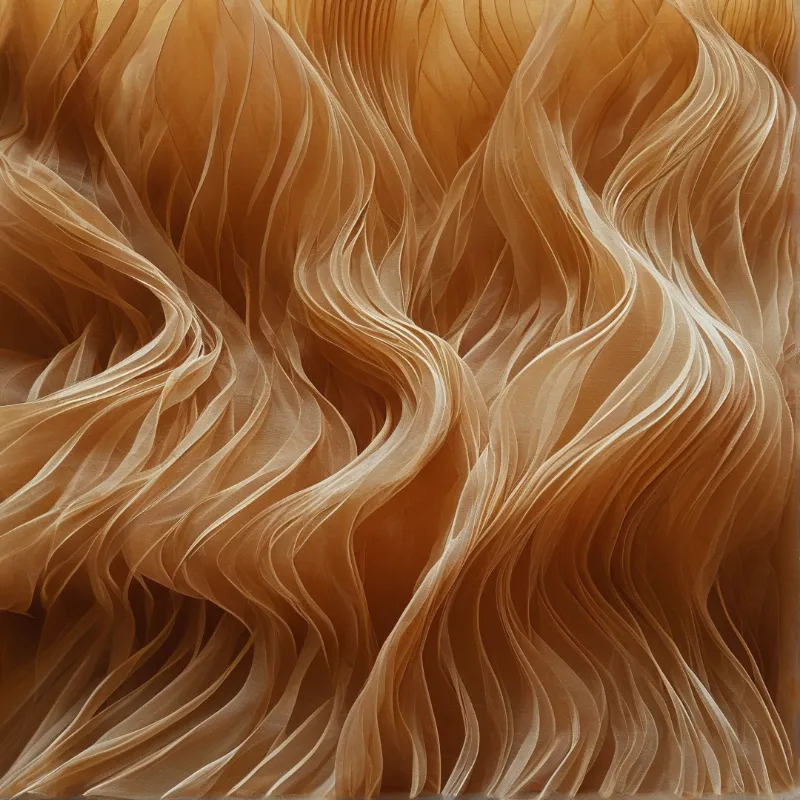 Abstract Golden Flow Texture