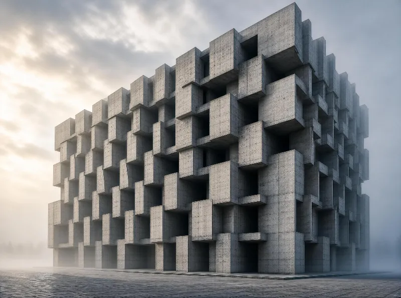 Concrete Block Building