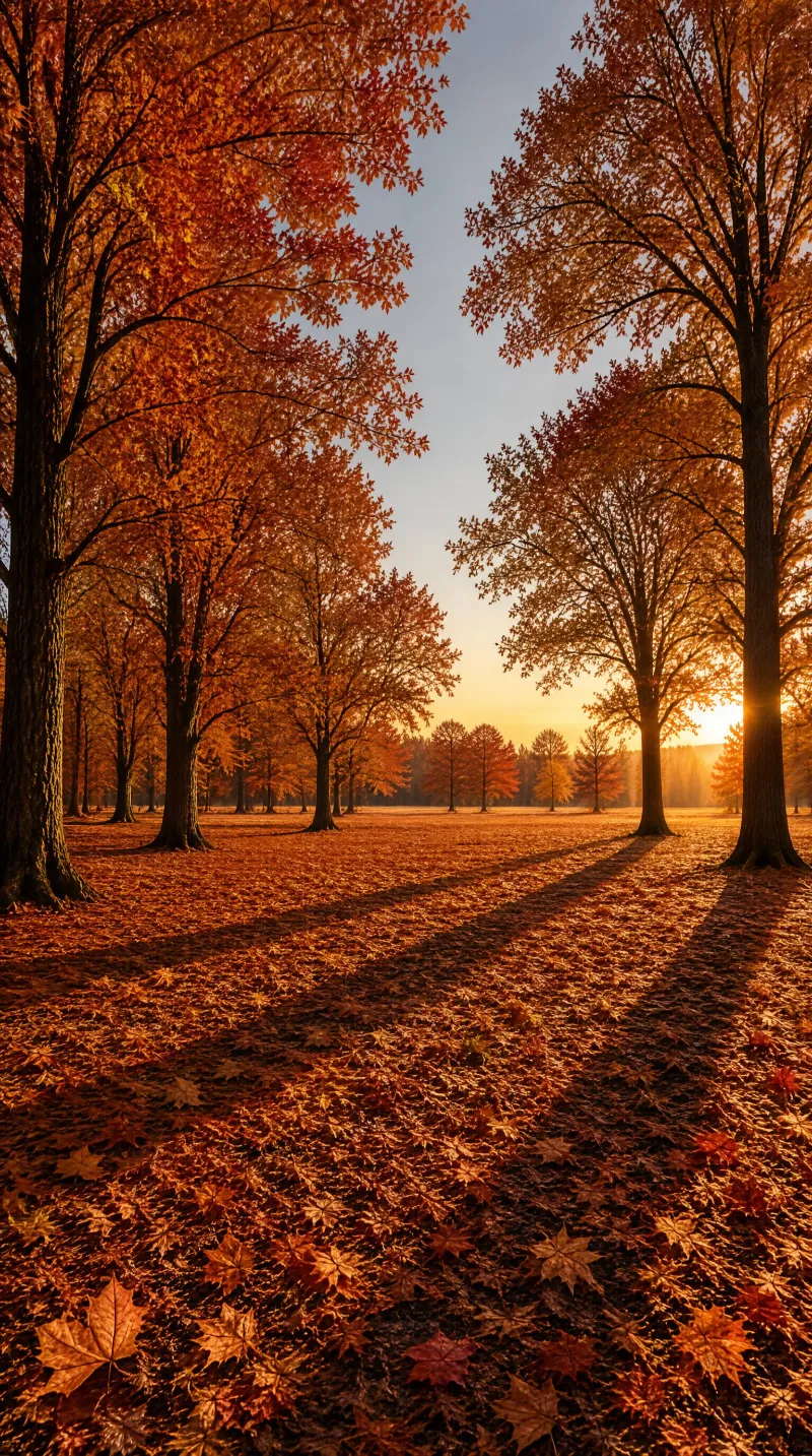 Autumn Forest Sunset