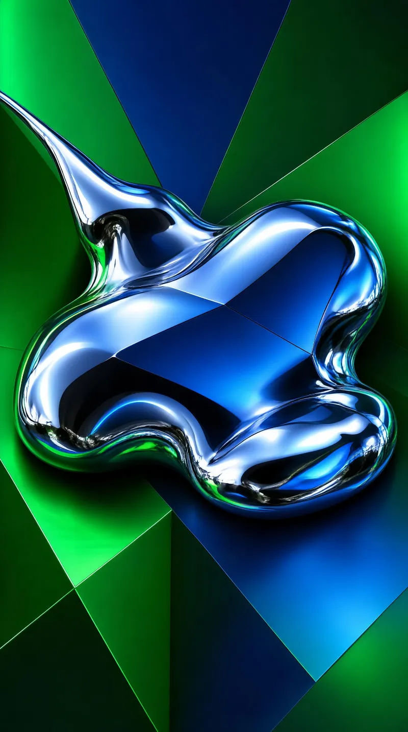 Liquid Metal Abstract Art