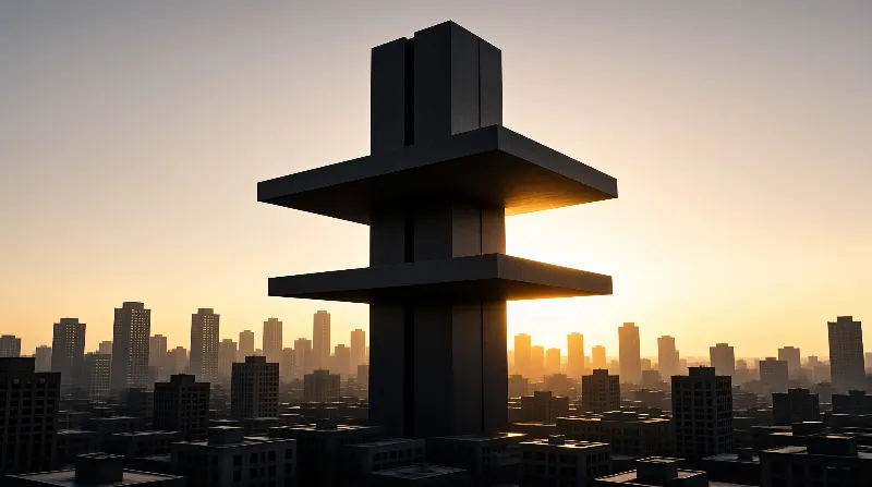 Futuristic City Monument