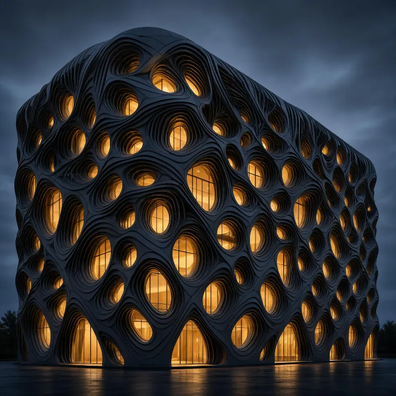 Futuristic Organic Building