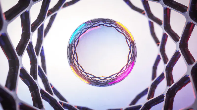 Neon-Lit Floating Orb