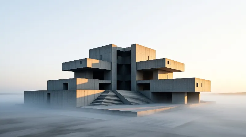 Brutalist Concrete Structure