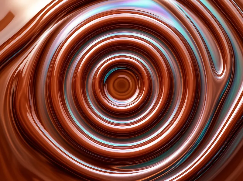 Swirling Brown Liquid Spiral