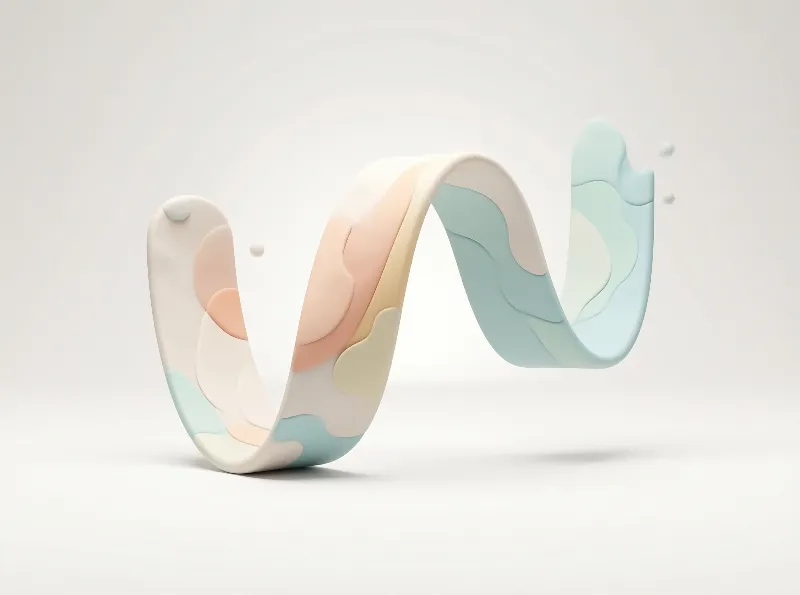 Abstract Pastel Wave