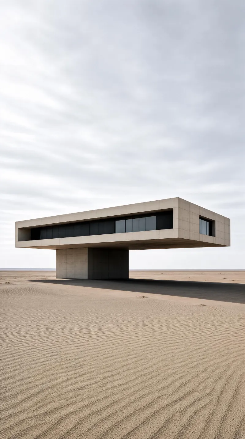 Desert Floating Concrete Structure