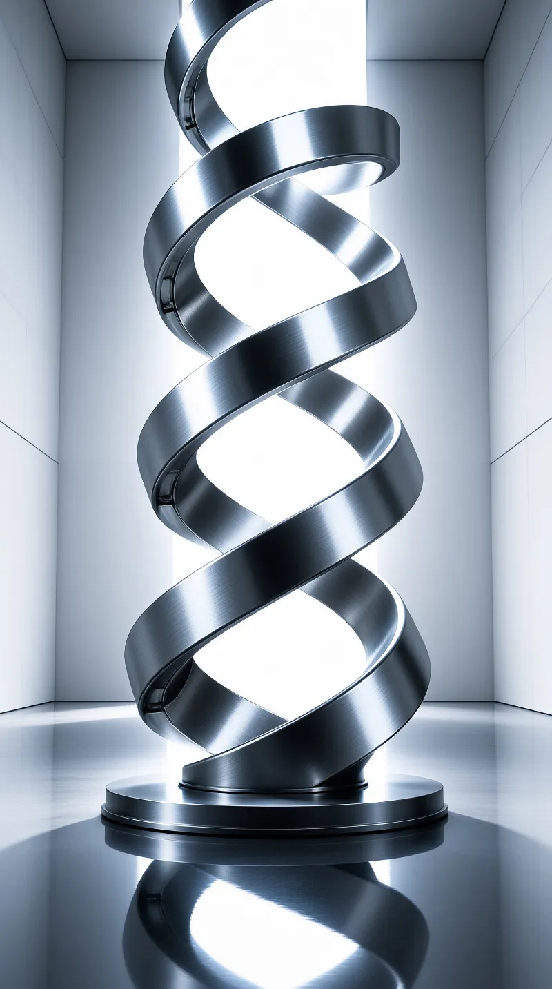 Metal Spiral Sculpture