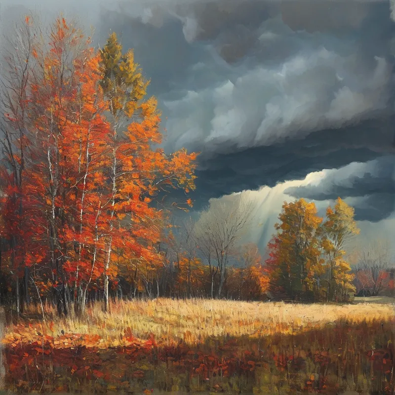 Autumn Storm Landscape