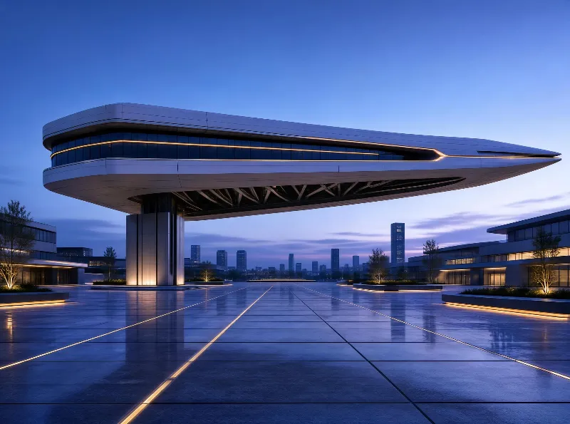 Futuristic Floating Building
