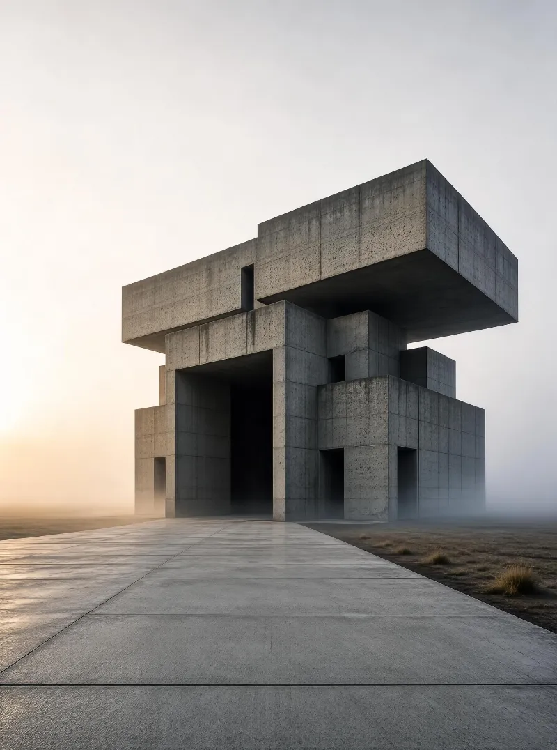 Brutalist Concrete Structure