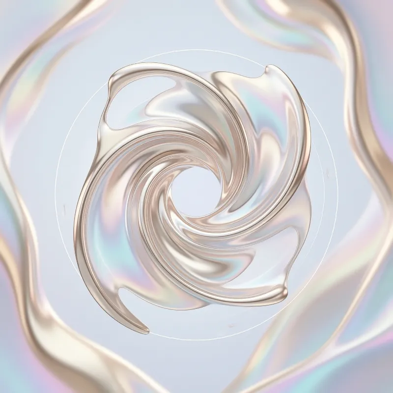 Iridescent Liquid Swirl