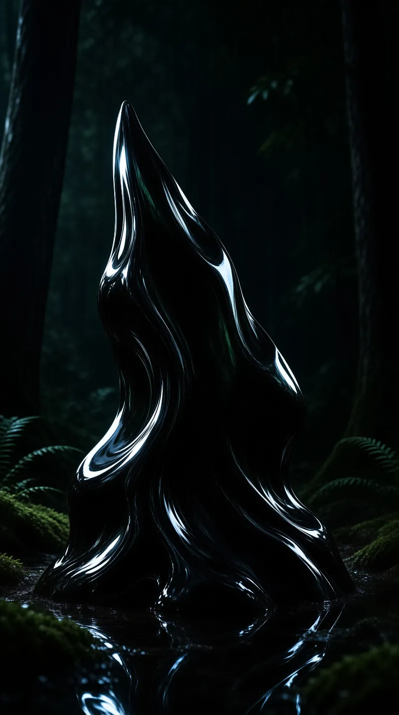 Dark Fluid Sculpture