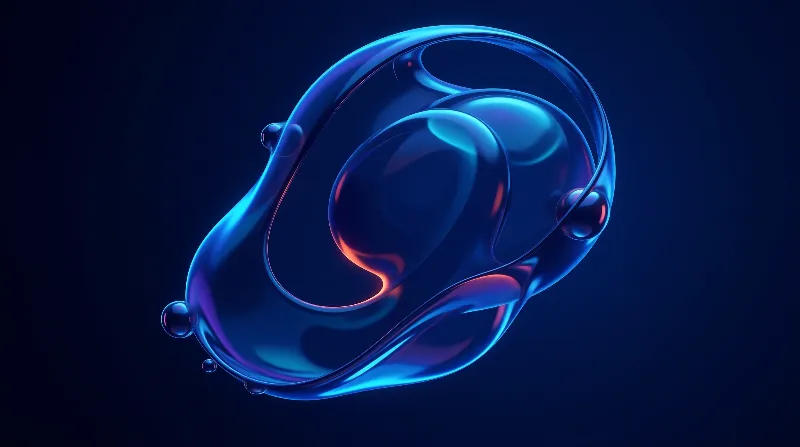 Liquid Chrome Bloom — Iridescent Study