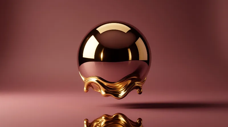 Golden Liquid Sphere