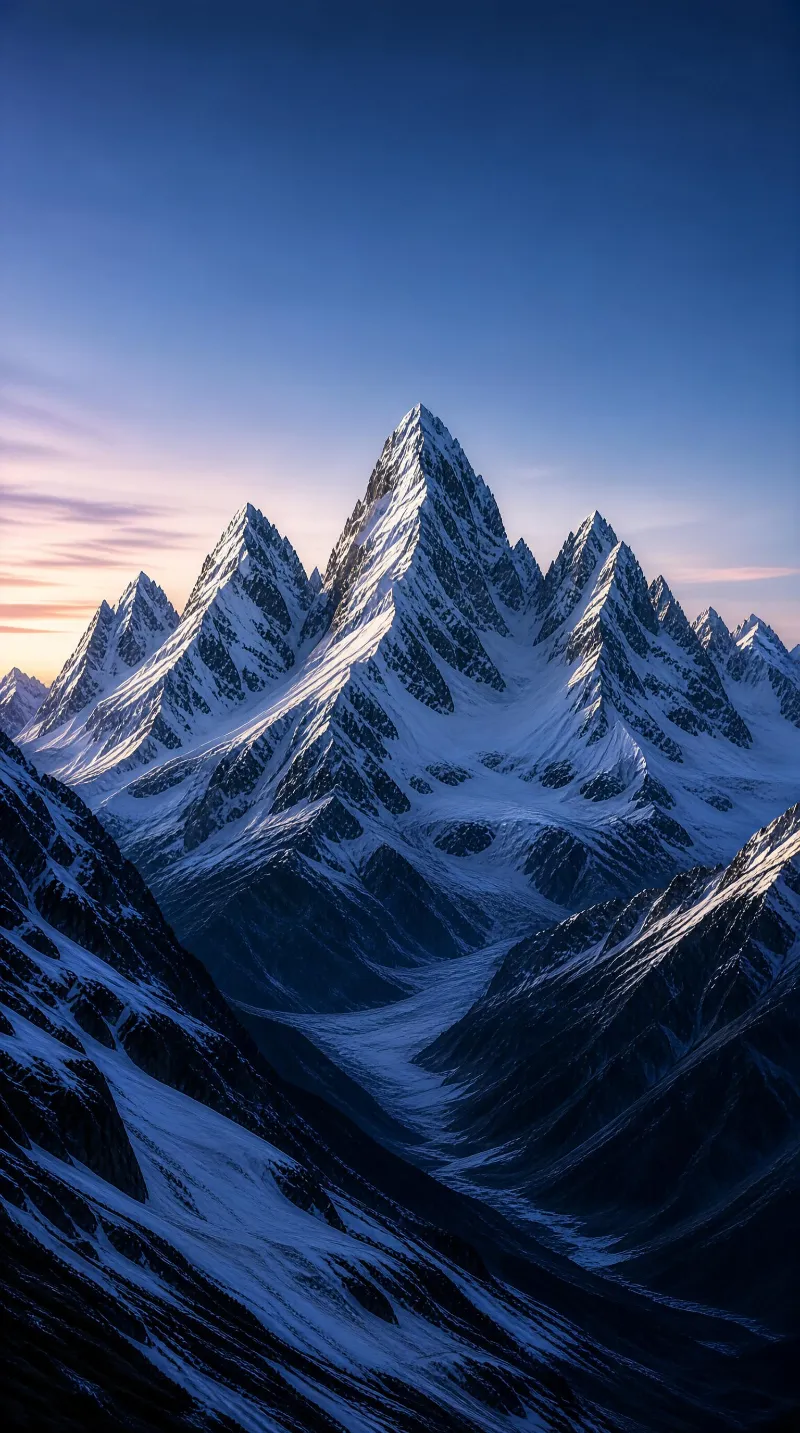 Majestic Snow Peaks