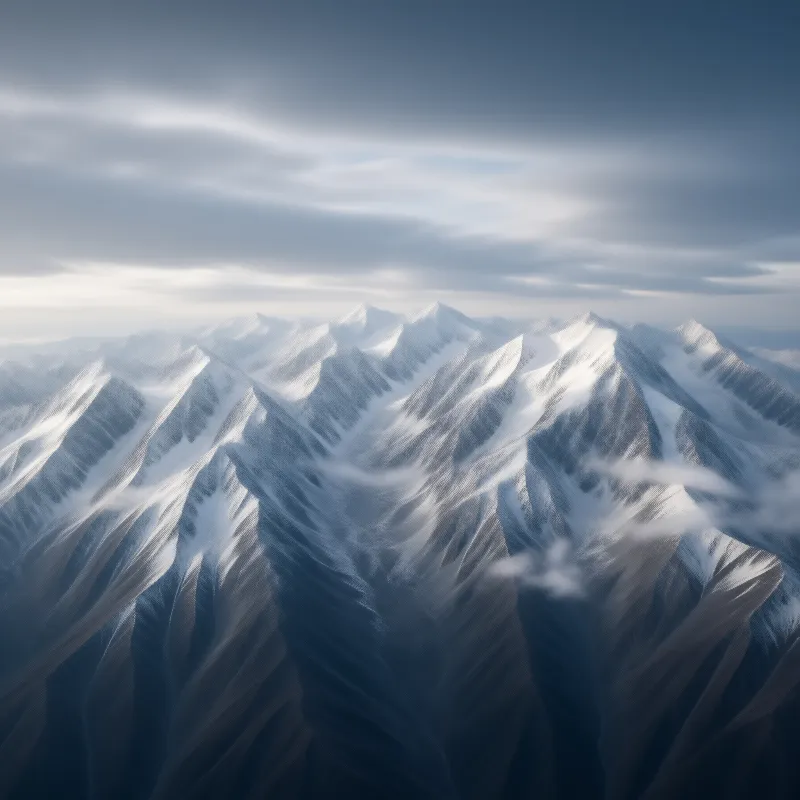 Majestic Snowy Mountains