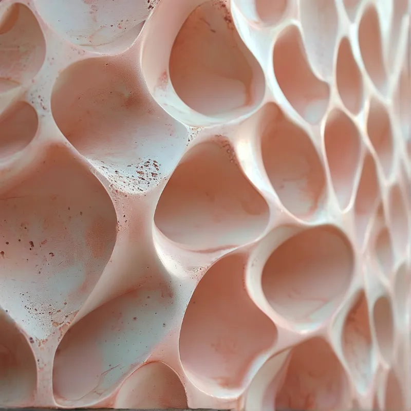 Pink Honeycomb Closeup