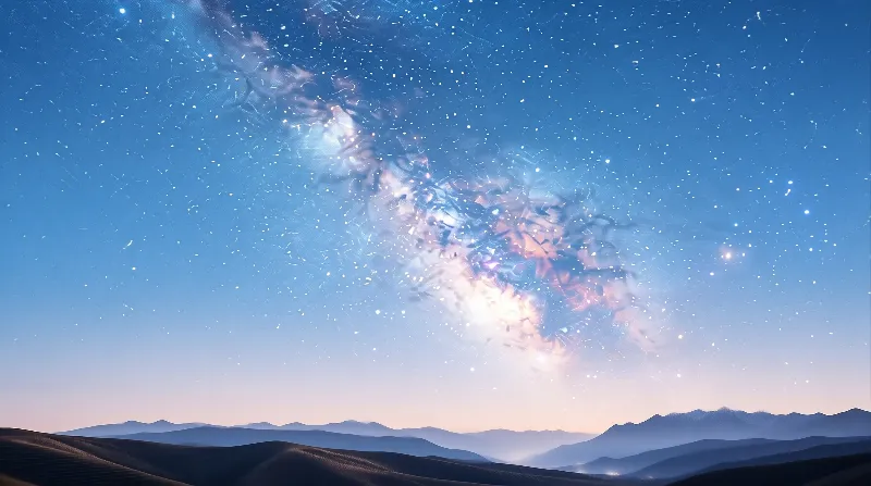 Milky Way Over Desert Dunes