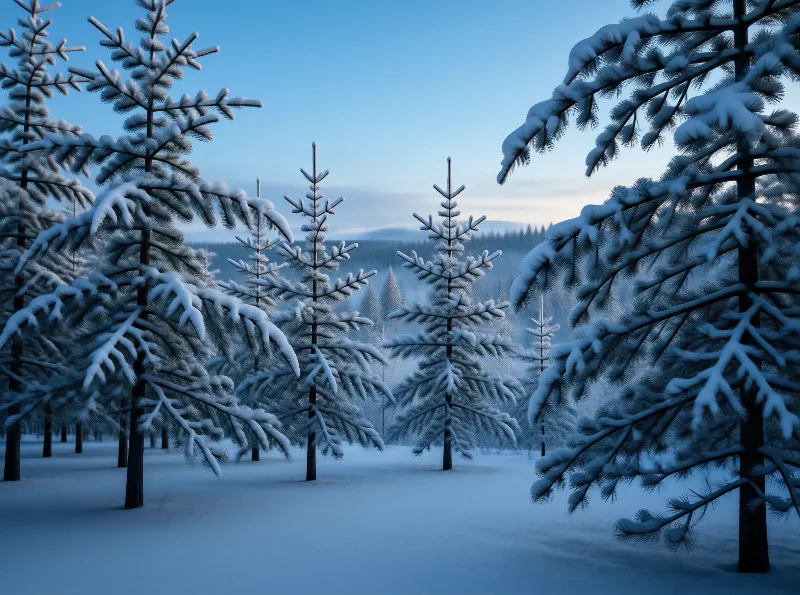 Snowy Winter Forest