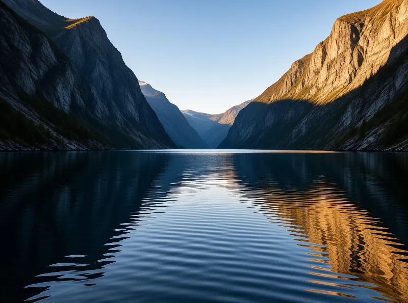 Golden Hour Alpine Lake
