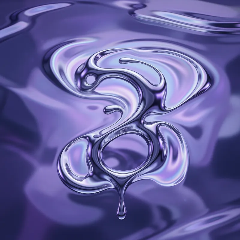 Iridescent Liquid Waves