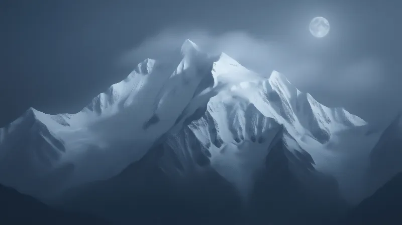 Ethereal Mountain Night