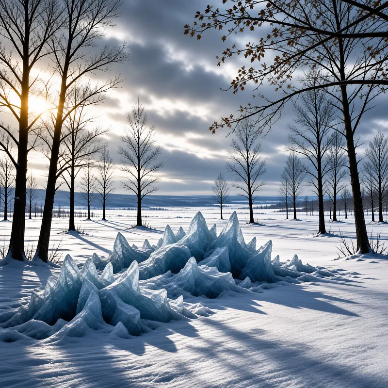 Winter Ice Landscape