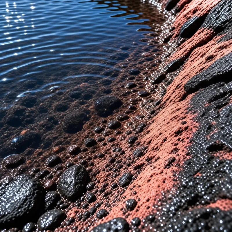 Wet Rocky Shoreline