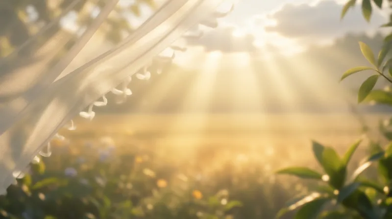 Sunlit Garden Scene