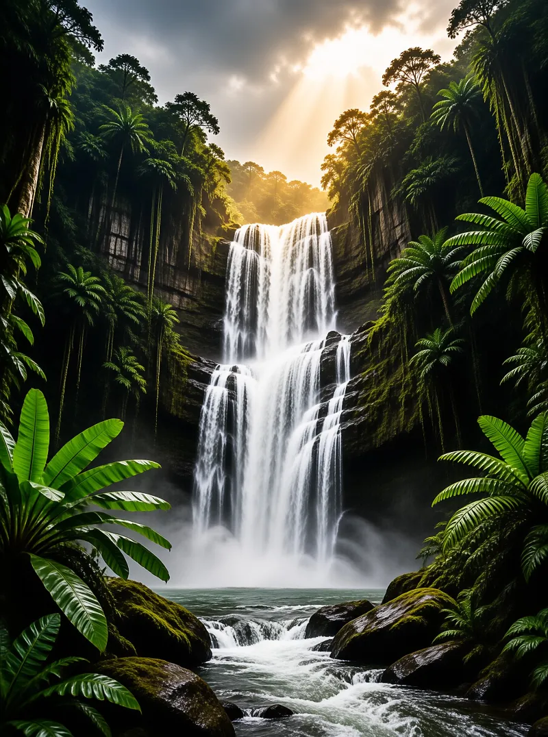 Tropical Waterfall