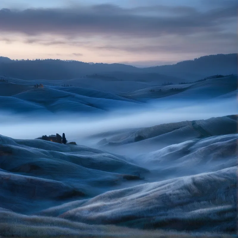 Misty Rolling Hills