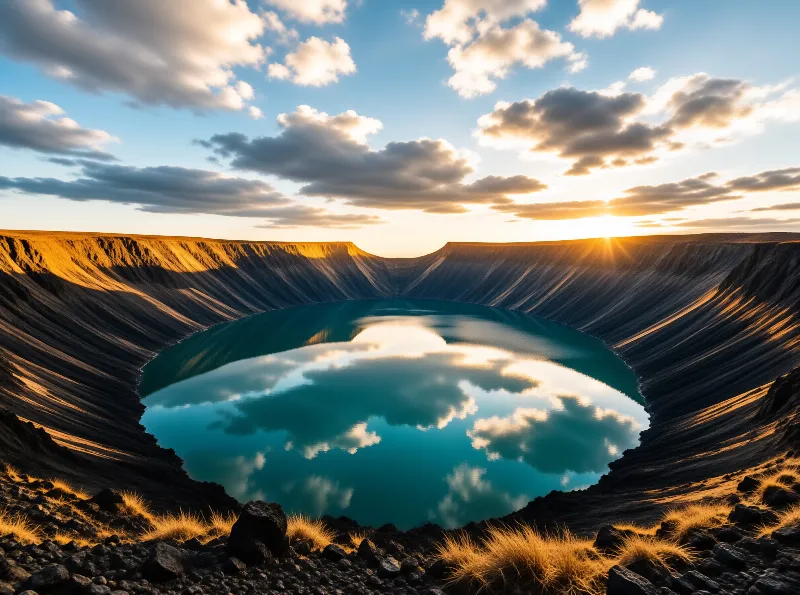 Crater Lake at Sunset