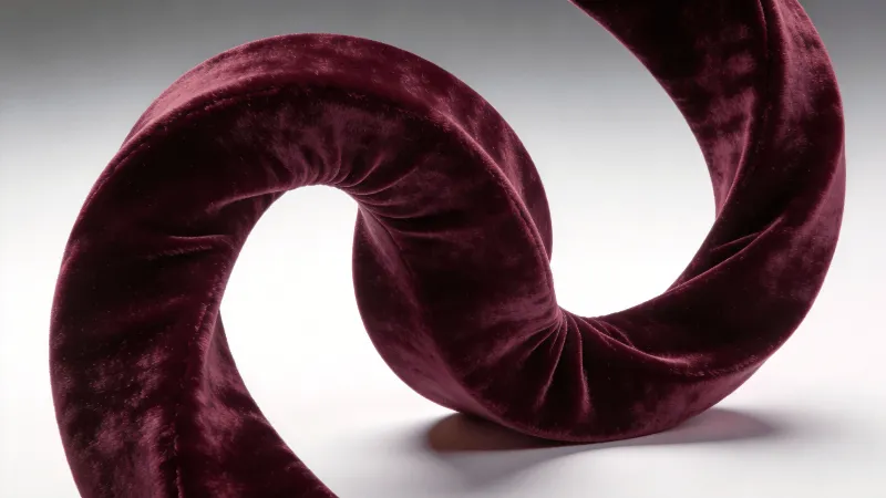 Velvet Mobius Strip Study